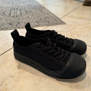 *Like New Bottega Veneta Black Vulcan Sneakers